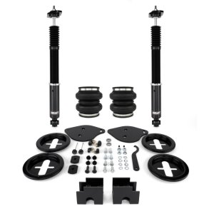 Dodge Challenger Suspension Lift Kit - Rear - Air Lift - Double-bellows Air Springs + Monotube Threaded Shocks + 32 Level Damping Adjustment - Black - `15-`23